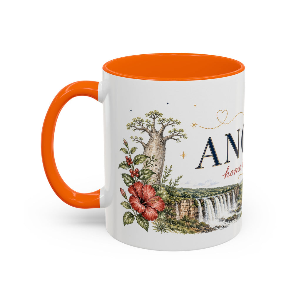 Angola Home Country Mug | Moving Away Gift | Long Distance Friendship | 11 oz 15 oz Accent Mug