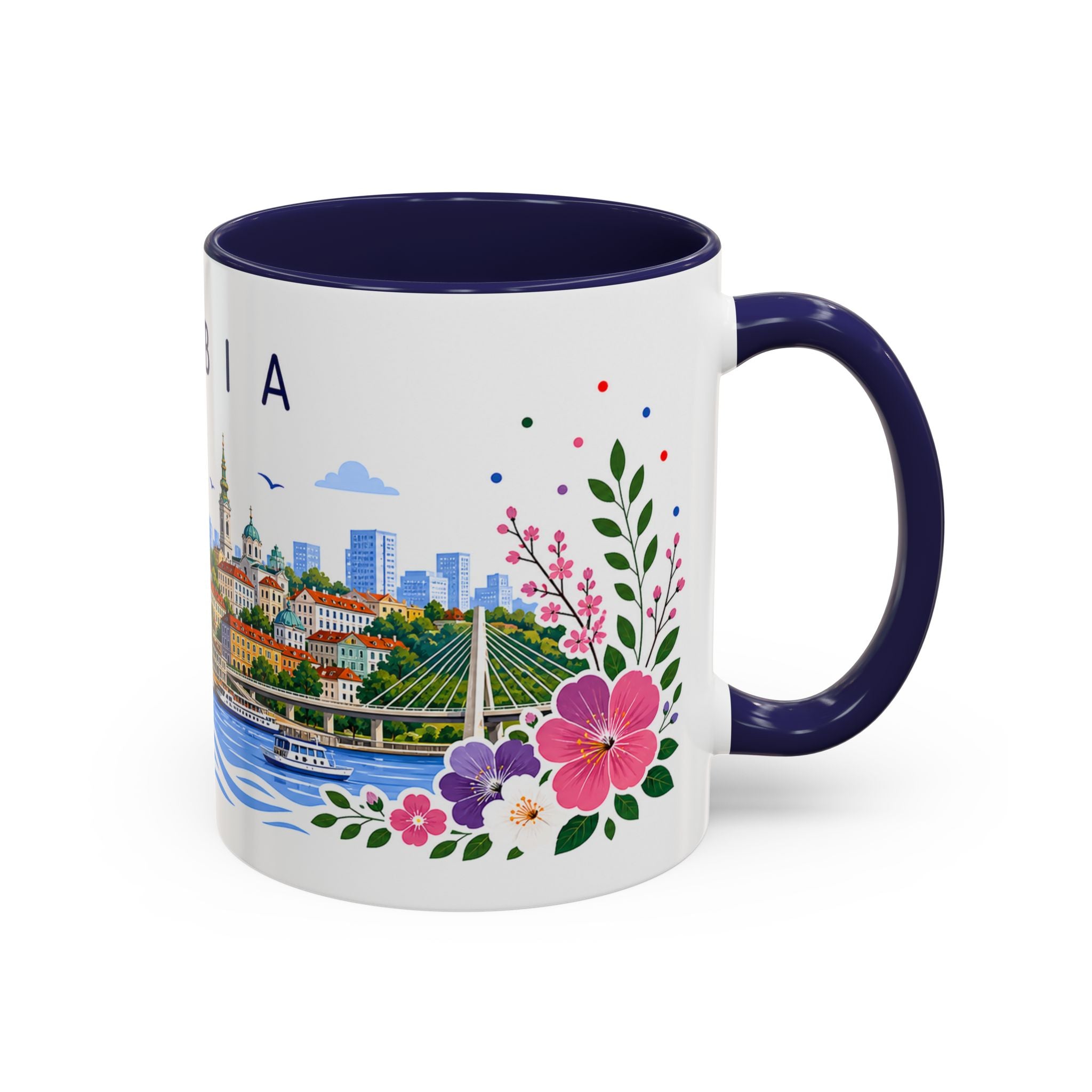 Serbia Coffee Mug | Travel Souvenir Accent Mug | Place Gift Ceramic Cup 11oz 15oz