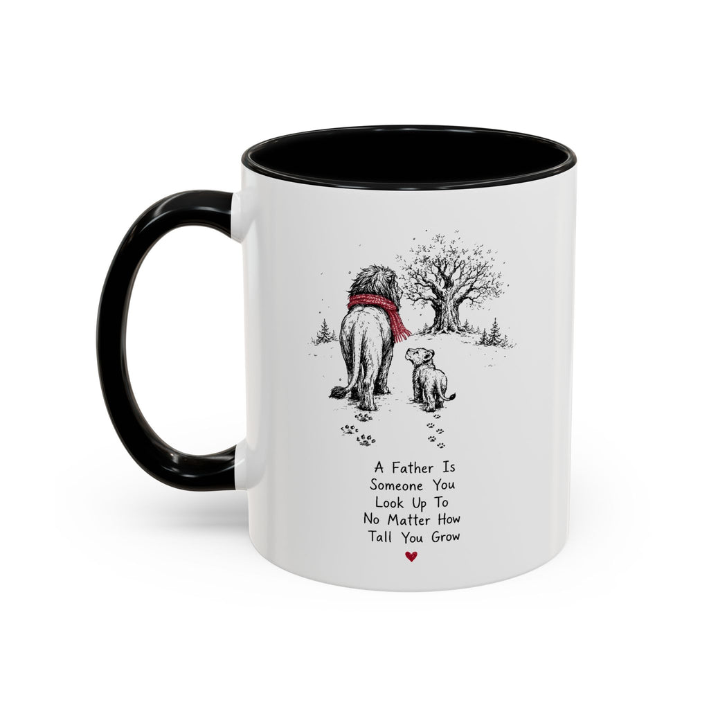 King Lion Dad Coffee Mug | Father's Day Pride Accent Ceramic (11oz 15oz)