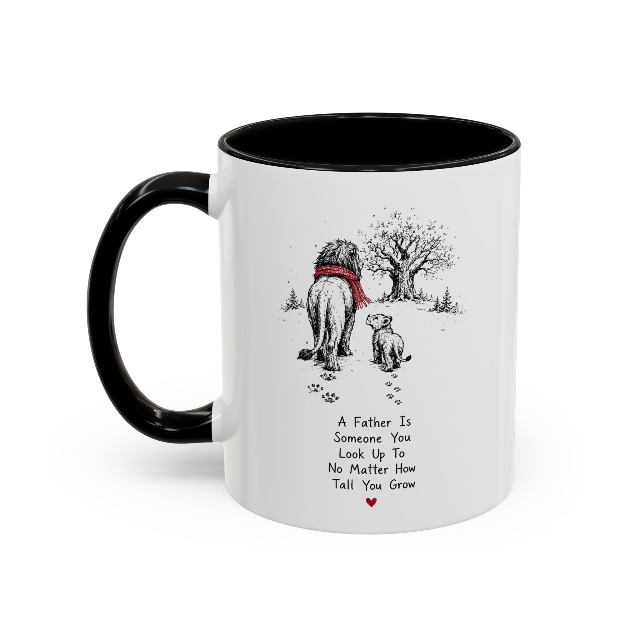 King Lion Dad Coffee Mug | Father's Day Pride Accent Ceramic (11oz 15oz)