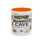 Mammoth Cave National Park Coffee Mug | Kentucky Cave Exploration Hiking Gift | Accent Color Ceramic 11oz 15oz