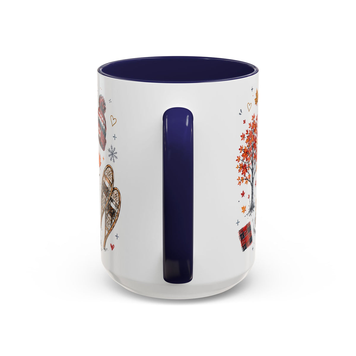 Maple Leaf Forever Coffee Mug | Canadian Pride Gift | Accent Color Ceramic 11oz 15oz