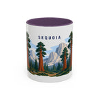 Sequoia National Park Coffee Mug | Solid Color Block Park Souvenir | 11oz 15oz Accent Mug
