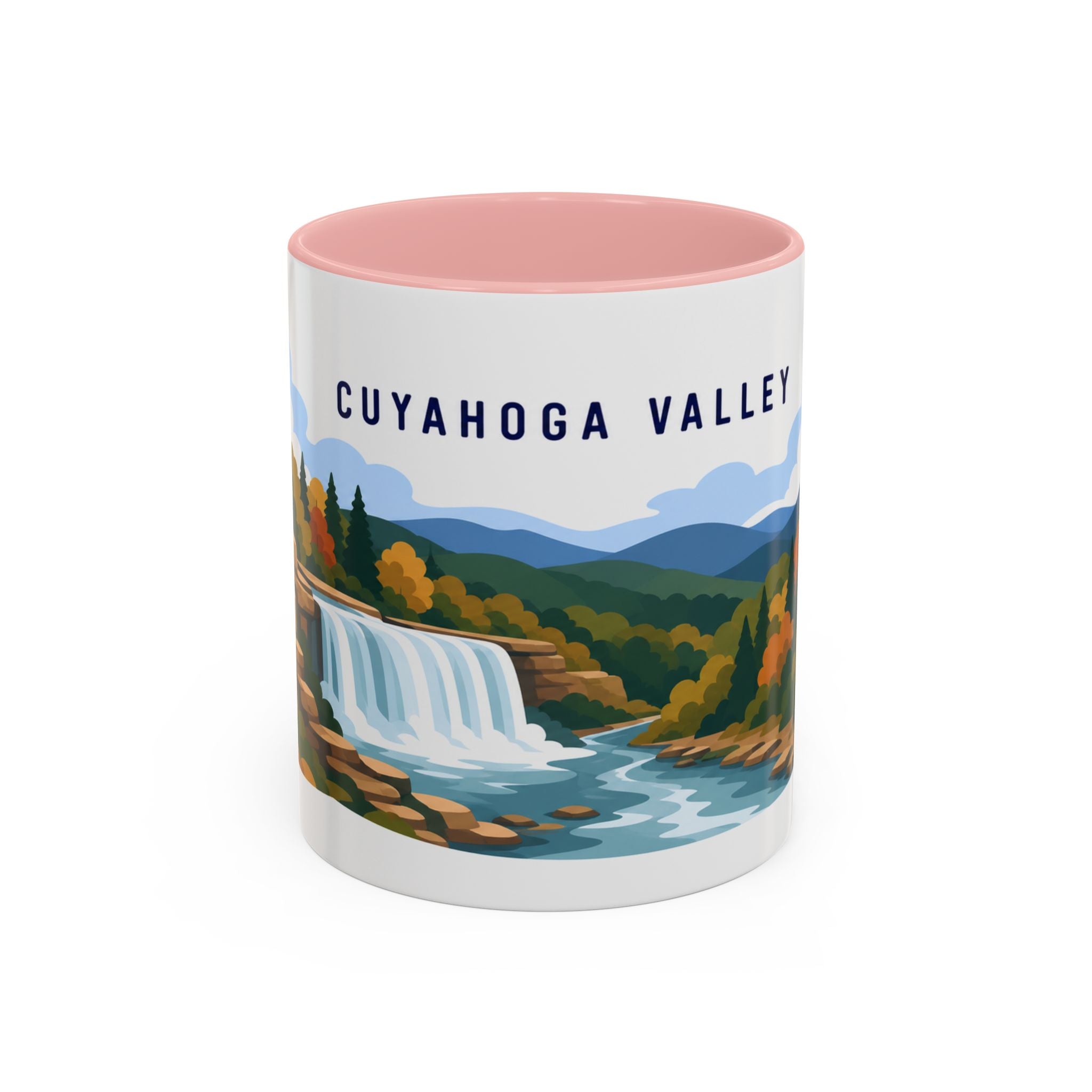 Cuyahoga Valley National Park Coffee Mug | Solid Color Block Park Souvenir | 11oz 15oz Accent Mug