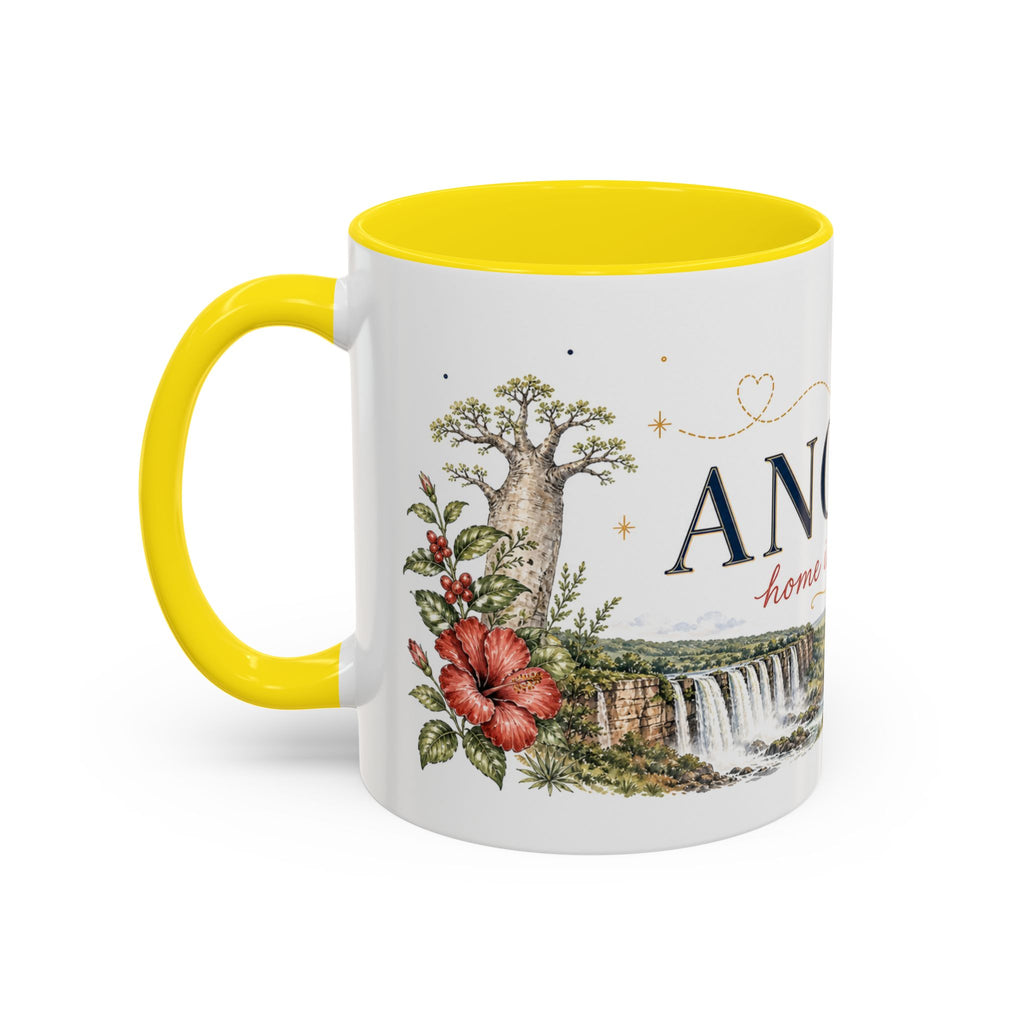 Angola Home Country Mug | Moving Away Gift | Long Distance Friendship | 11 oz 15 oz Accent Mug