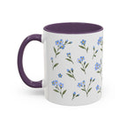 Alaska Forget-me-not Mug, State Flower Floral Coffee Cup, 11oz Botanical Gift