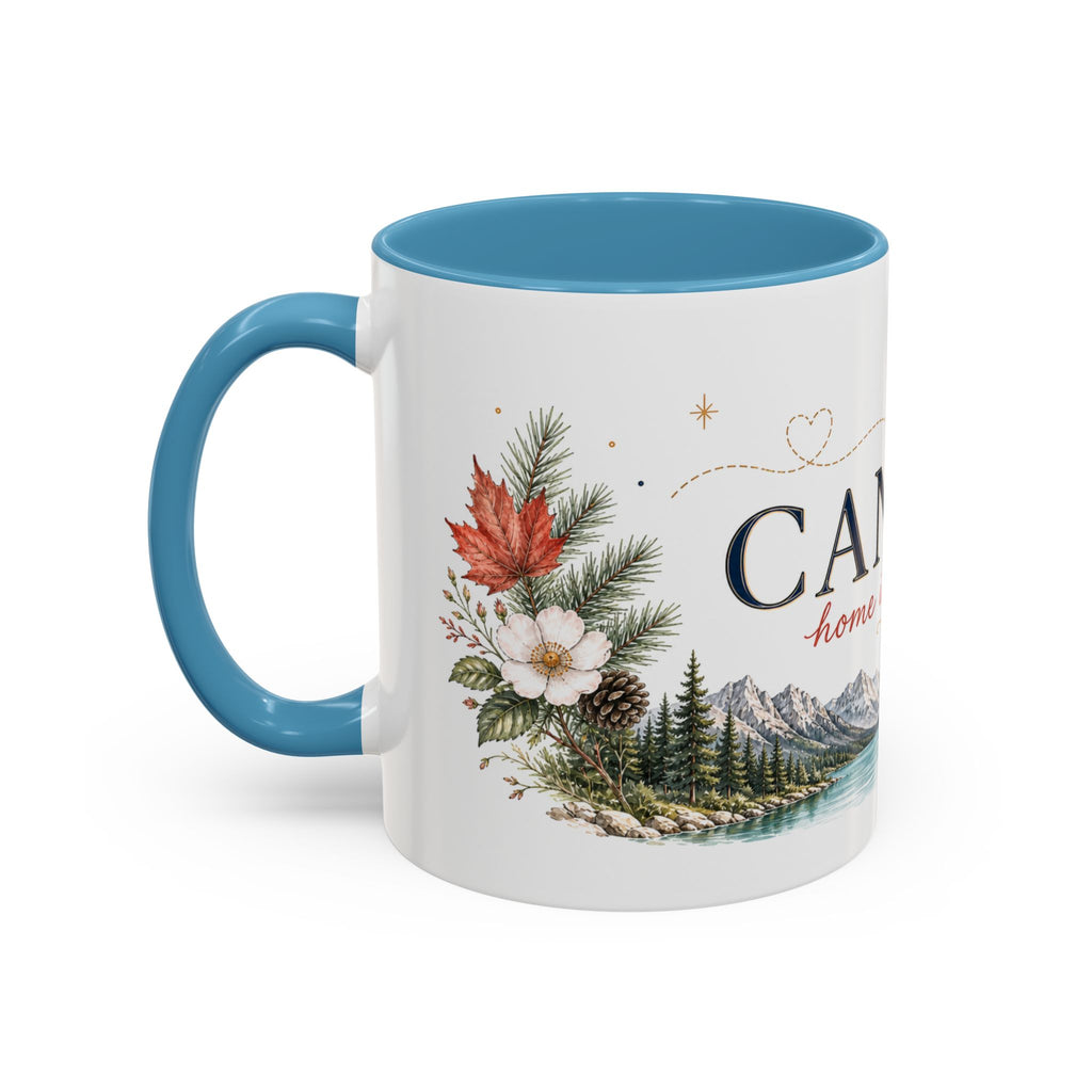 Canada Home Country Mug | Moving Away Gift | Long Distance Friendship | 11 oz 15 oz Accent Mug