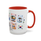 Seoul Coffee Mug | Postage Stamp Collage Mug | Travel Souvenir Accent Cup 11oz 15oz