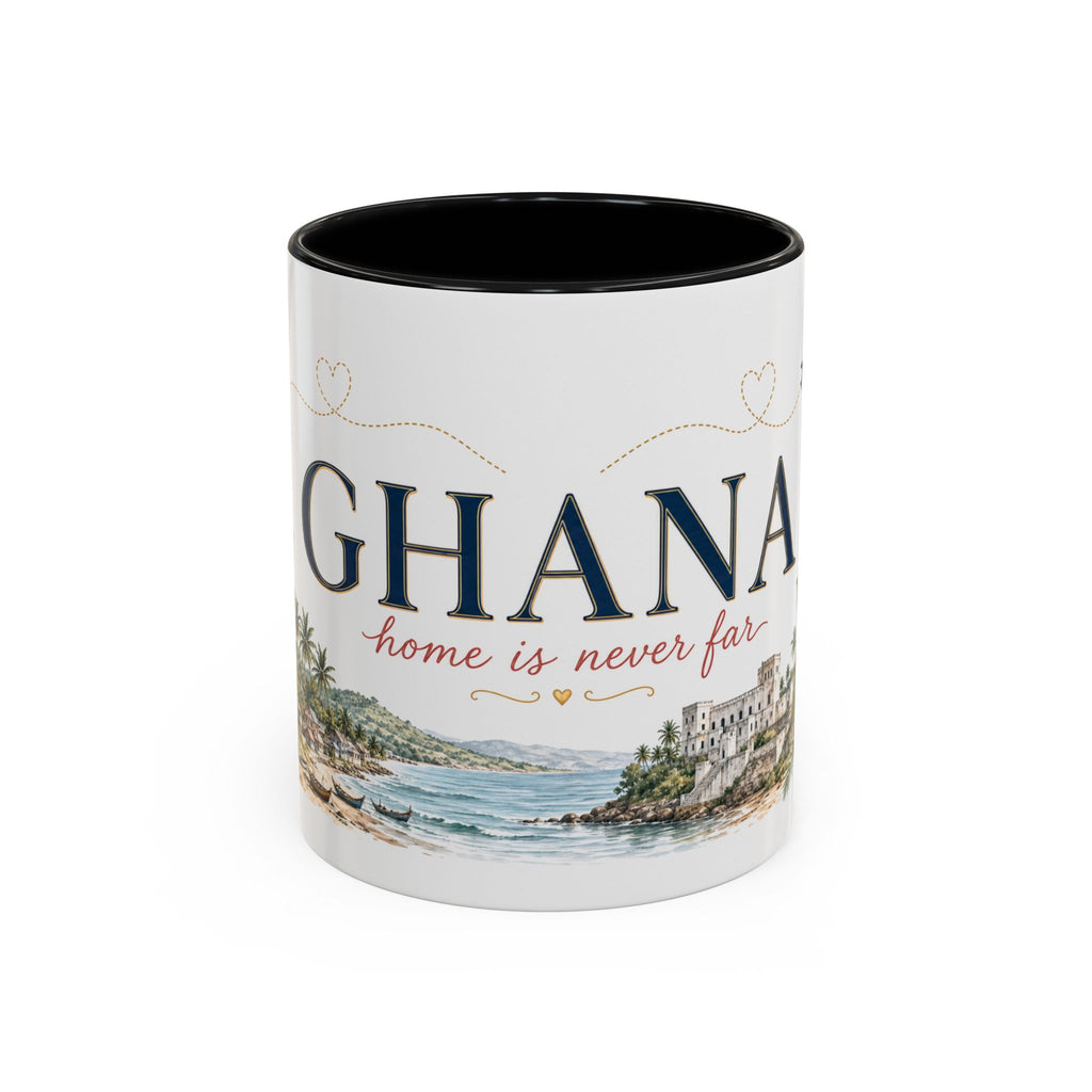 Ghana Home Country Mug | Moving Away Gift | Long Distance Friendship | 11 oz 15 oz Accent Mug