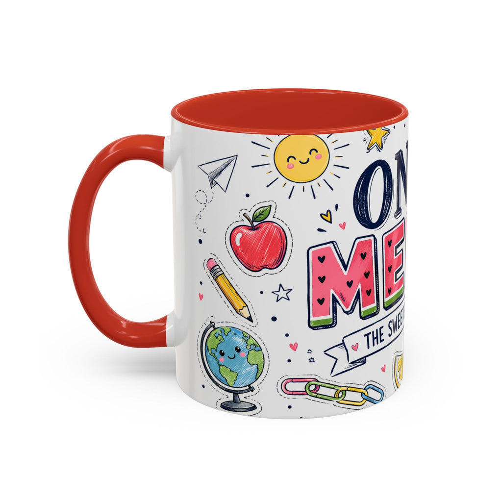 One in a Melon Coffee Mug | Sweetest Teacher Appreciation Gift | Accent Color Ceramic 11oz 15oz