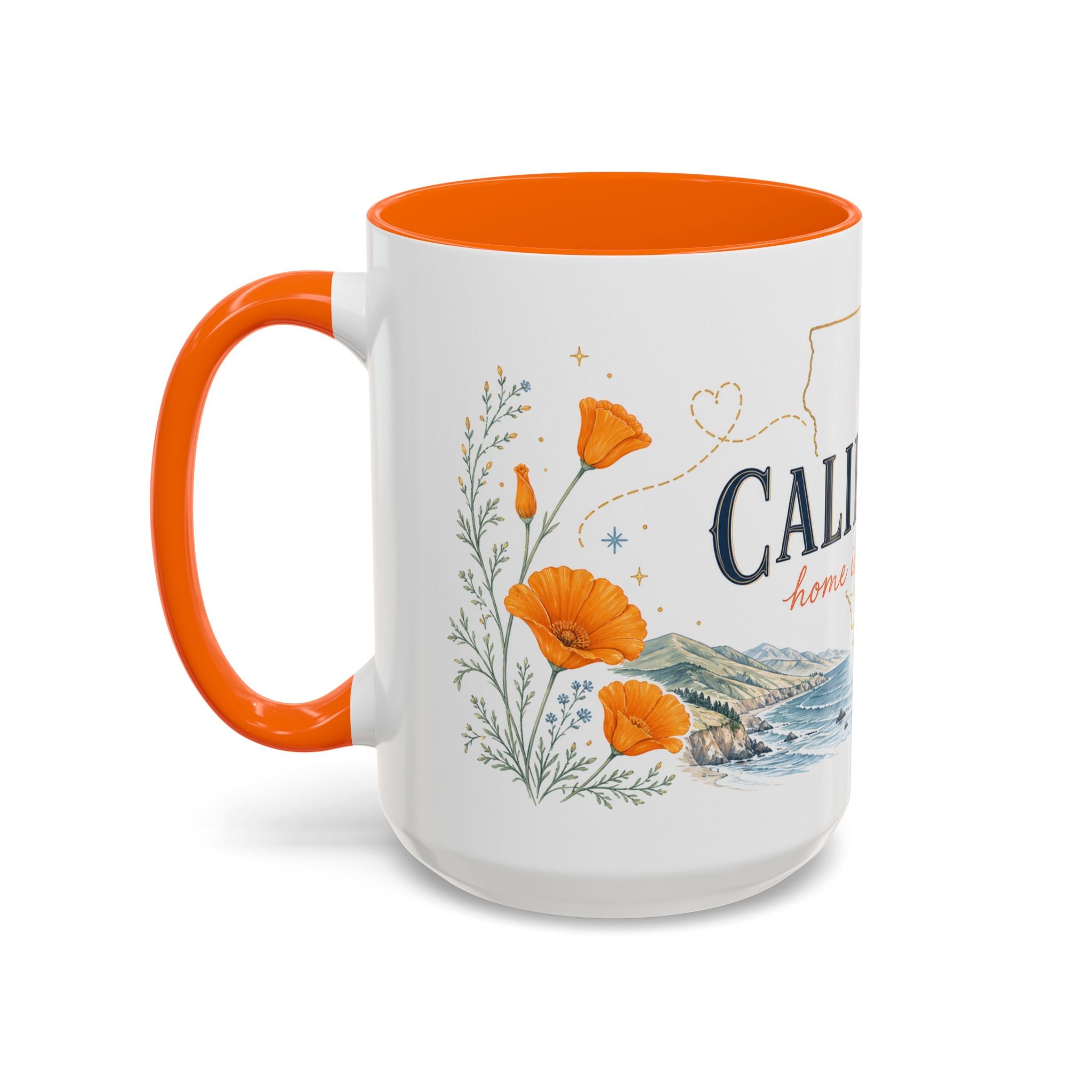 California Home State Mug | Moving Away Gift | Long Distance Friendship Coffee Cup