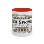 Hot Springs National Park Coffee Mug | Arkansas Thermal Spring Spa Gift | Accent Color Ceramic 11oz 15oz