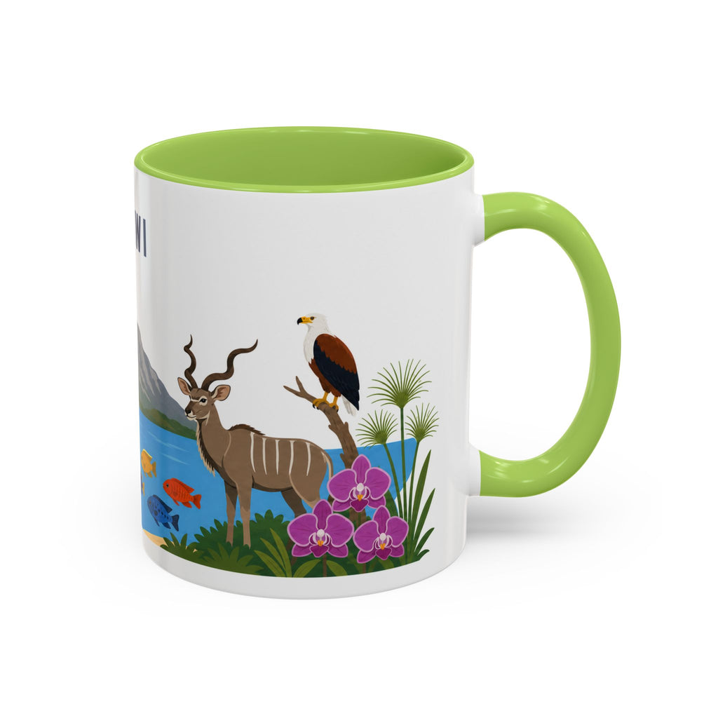 Malawi Coffee Mug | Travel Souvenir Accent Mug | Country Gift Ceramic Cup 11oz 15oz