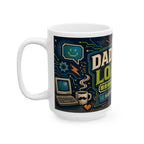 Dad Jokes Loading Father's Day Coffee Mug | Dad Gift | Ceramic 11oz 15oz Cup