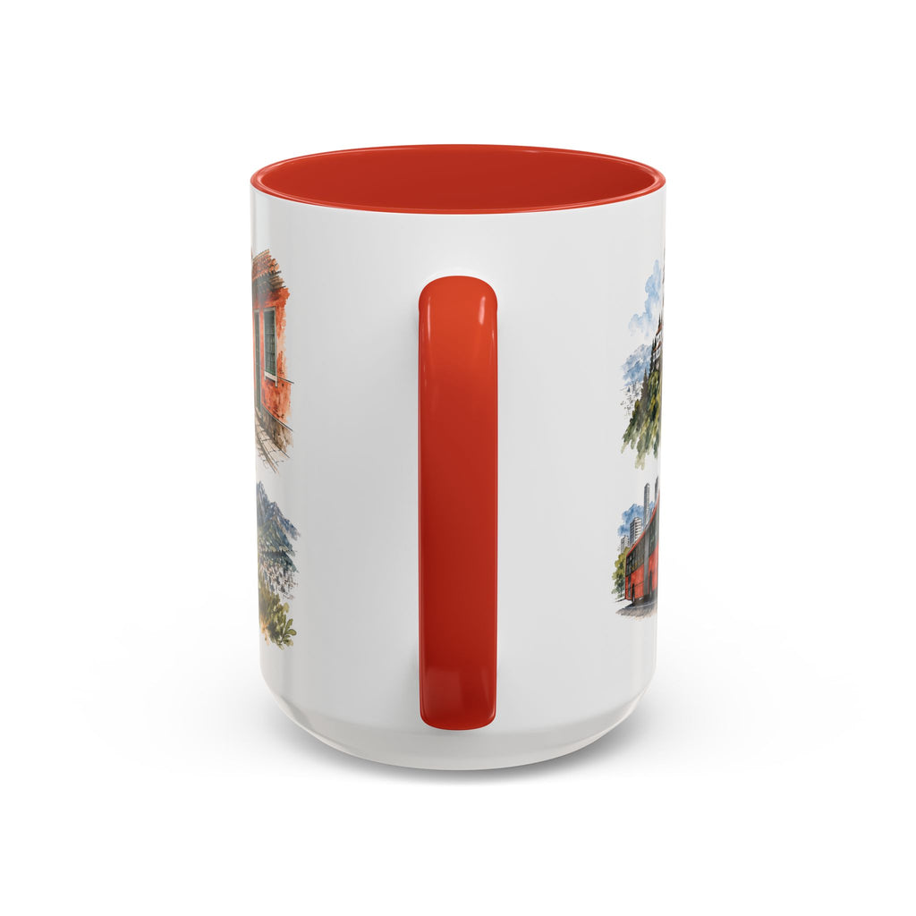 Bogota Coffee Mug | Colombia Travel Souvenir | Vintage Illustrated City Gift | 11 oz 15 oz Accent Mug