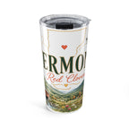 Vermont State Flower 20oz Tumbler | Red Clover Botanical State Flower Gift | Insulated Stainless Steel Travel Cup