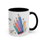 Personalized First Year Teacher Mug | Custom Name Pencil Coffee Cup