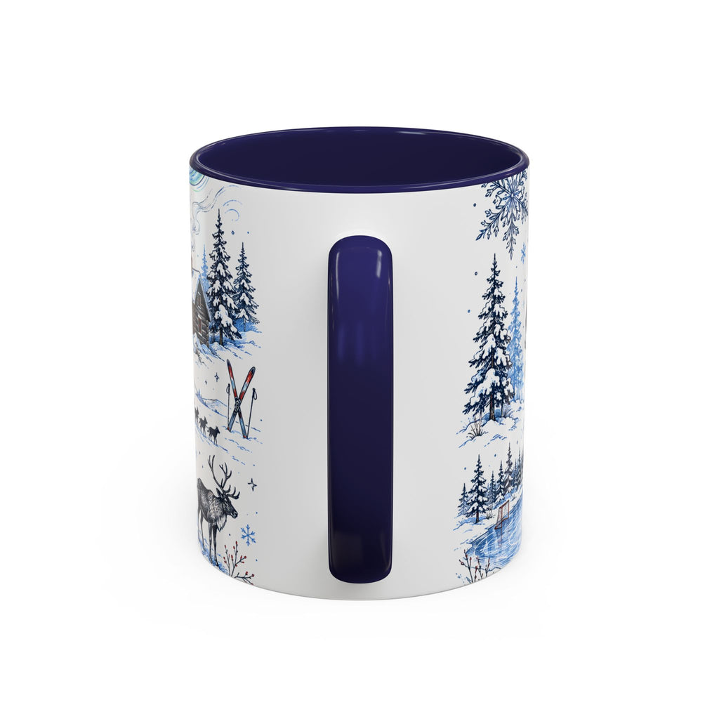 Great White North Coffee Mug | Canadian Pride Gift | Accent Color Ceramic 11oz 15oz