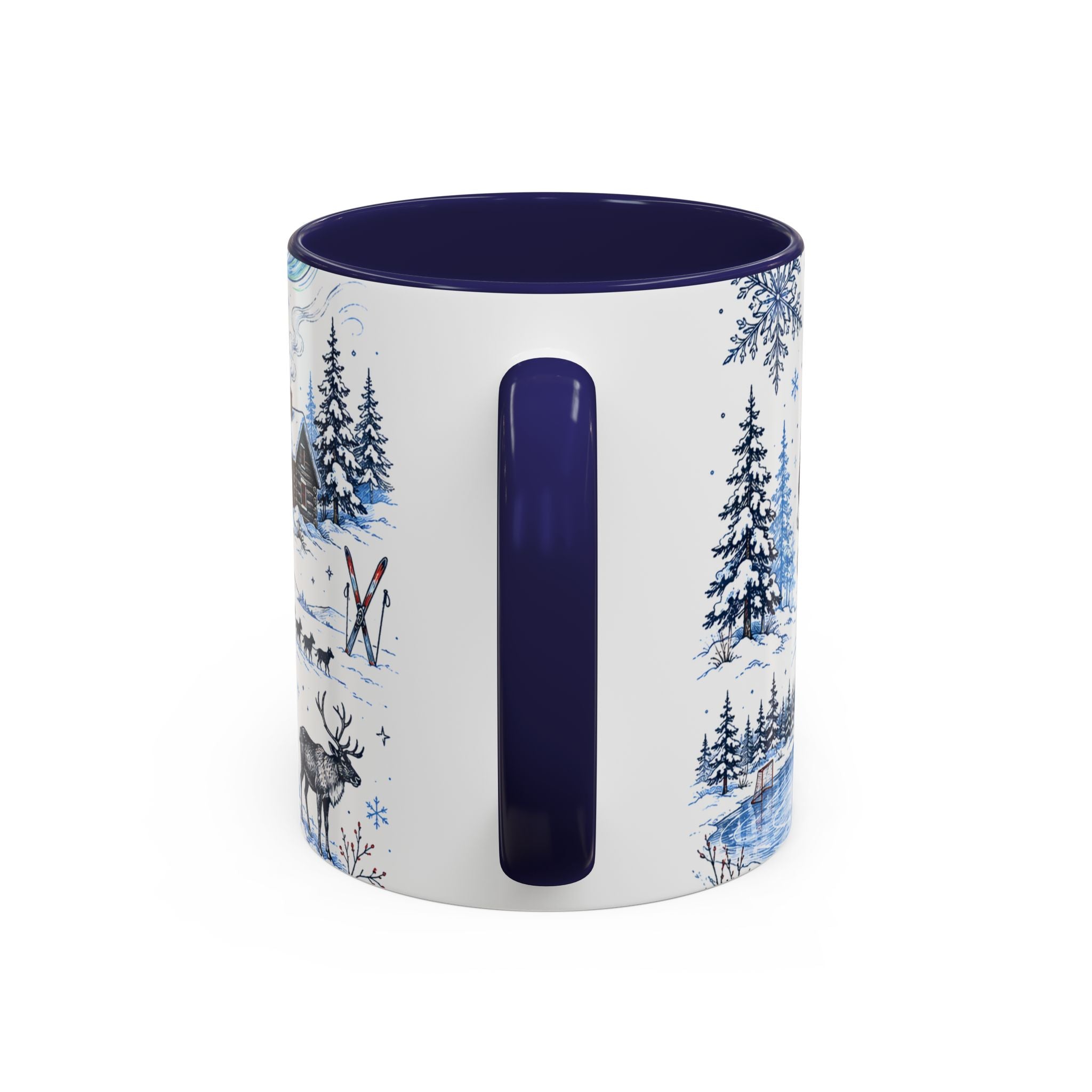 Great White North Coffee Mug | Canadian Pride Gift | Accent Color Ceramic 11oz 15oz