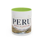 Peru Home Country Mug | Moving Away Gift | Long Distance Friendship | 11 oz 15 oz Accent Mug