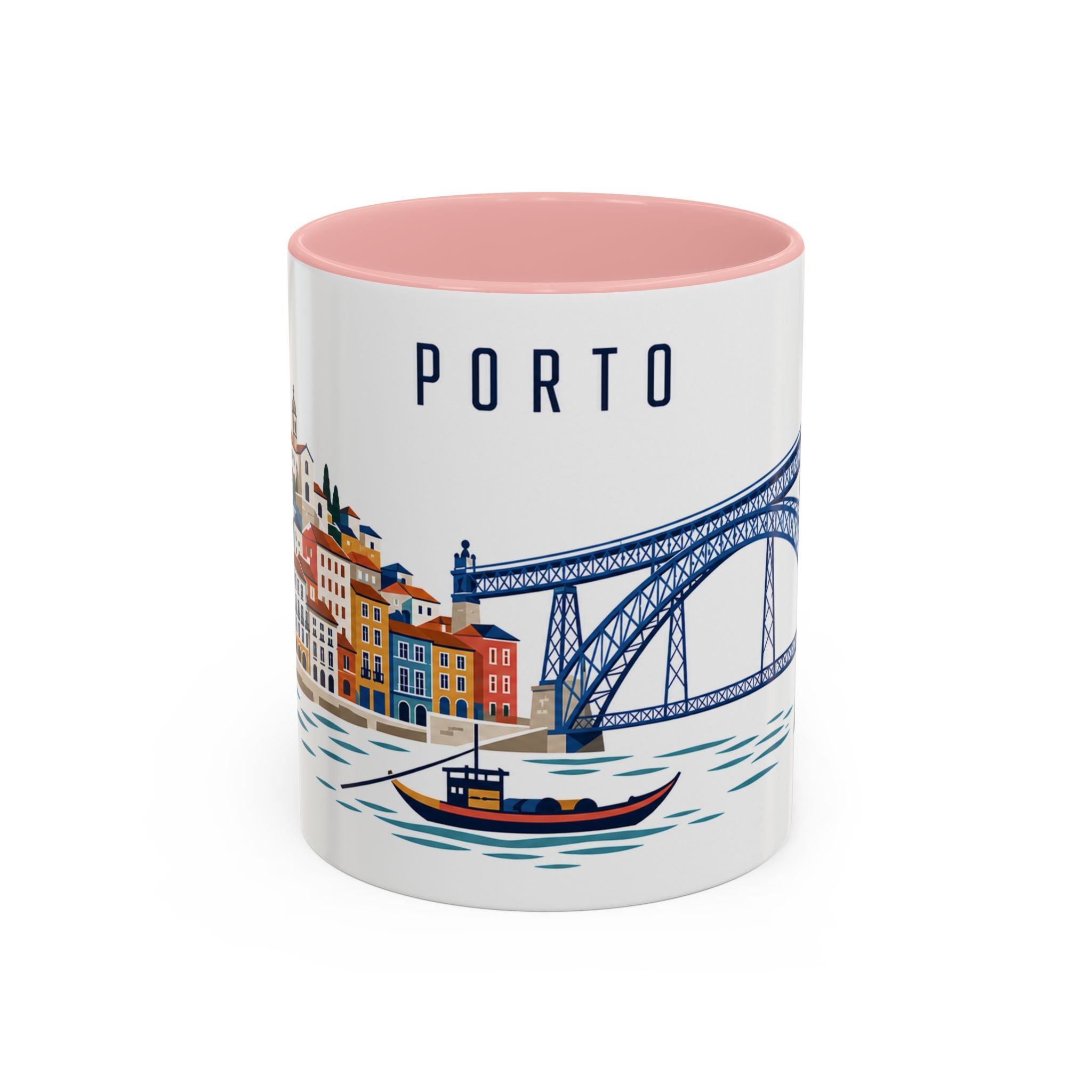 Porto Coffee Mug | Portugal Travel Souvenir | Porcelain Decal City Gift | 11oz 15oz Accent Mug