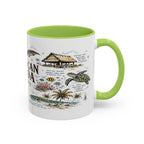American Samoa National Park Coffee Mug | Pacific Island Rainforest Reef Gift | Accent Color Ceramic 11oz 15oz