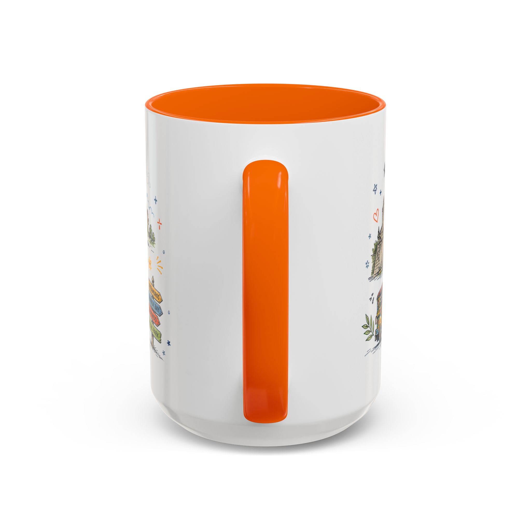 Manila Coffee Mug | Philippines Souvenir Travel Gift | Accent Color Ceramic 11oz 15oz