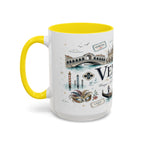 Venice Coffee Mug | Italy Souvenir Travel Gift | Accent Color Ceramic 11oz 15oz
