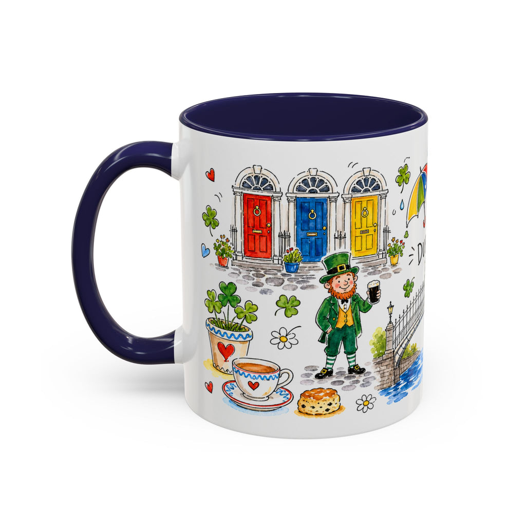 Dublin Travel Mug | European City Souvenir Accent Coffee Mug | 11oz 15oz Ceramic Cup