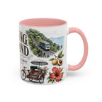Penang Island Coffee Mug | Malaysia Travel Souvenir | Vintage Illustrated City Gift | 11 oz 15 oz Accent Mug