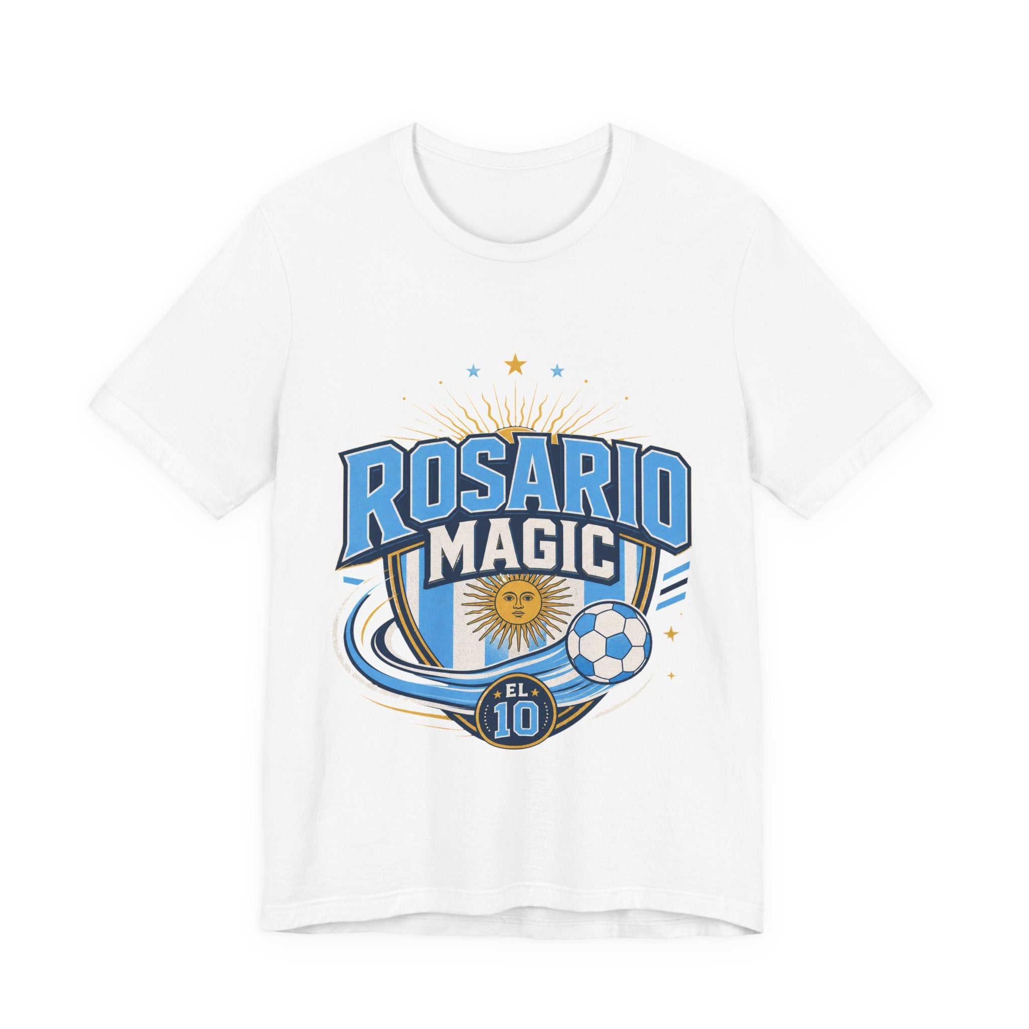 Rosario Magic No 10 Soccer T-Shirt | Argentina Fan Tee | Rosario Magic El 10 Soccer Supporter Shirt