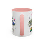 Bangalore Coffee Mug | India Souvenir Travel Gift | Accent Color Ceramic 11oz 15oz