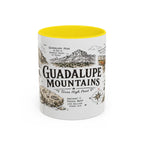 Guadalupe Mountains National Park Coffee Mug | Texas Desert Peaks Hiking Gift | Accent Color Ceramic 11oz 15oz