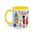 London Travel Mug | European City Souvenir Accent Coffee Mug | 11oz 15oz Ceramic Cup
