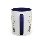 Bibury Illustrated Travel Mug | England Souvenir Accent Coffee Mug | 11oz 15oz Ceramic Cup