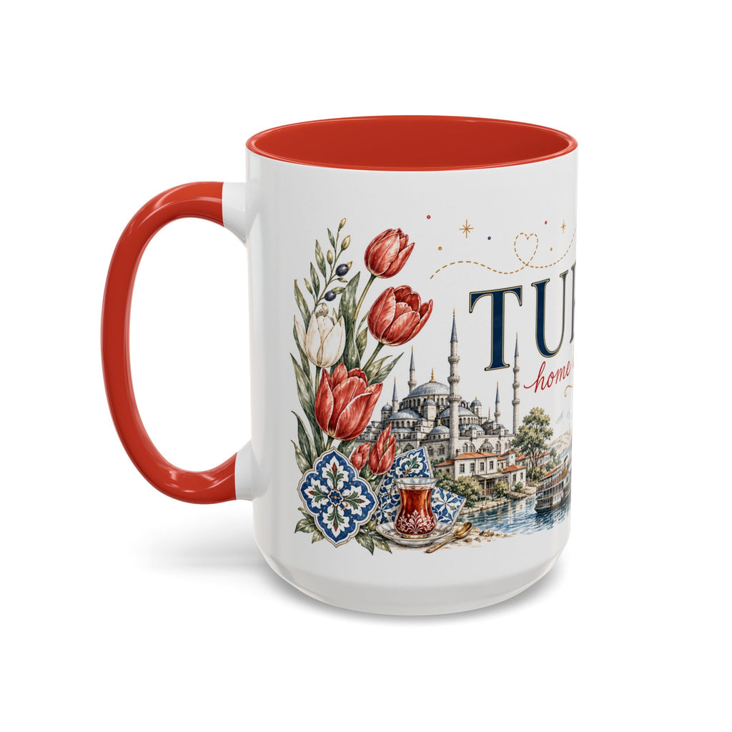 Turkey Home Country Mug | Moving Away Gift | Long Distance Friendship | 11 oz 15 oz Accent Mug