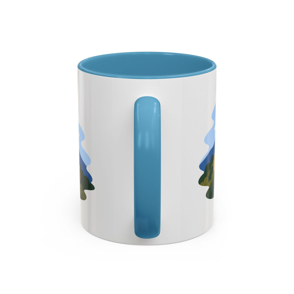 Pinnacles National Park Coffee Mug | Solid Color Block Park Souvenir | 11oz 15oz Accent Mug