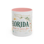 Florida State Mug | Moving Away, Homesick Gift | Long Distance Friendship Coffee Cup