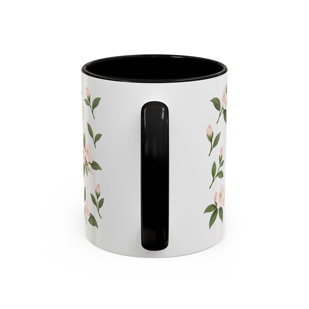 West Virginia Rhododendron Mug, State Flower Floral Coffee Cup, 11oz Botanical Gift