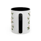 West Virginia Rhododendron Mug, State Flower Floral Coffee Cup, 11oz Botanical Gift