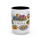 Mesa Illustrated Travel Mug | City Souvenir Accent Coffee Mug | 11oz 15oz Ceramic Cup