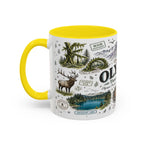 Olympic Coffee Mug | National Park Hiking Rainforest Gift | Accent Color Ceramic 11oz 15oz
