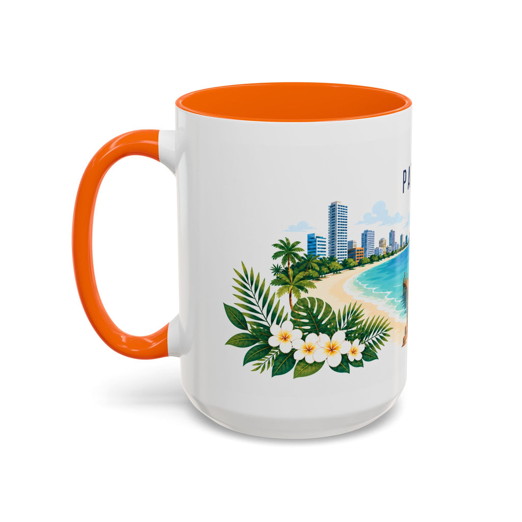 Pattaya Coffee Mug | Thailand Travel Souvenir | Porcelain Decal City Gift | 11oz 15oz Accent Mug