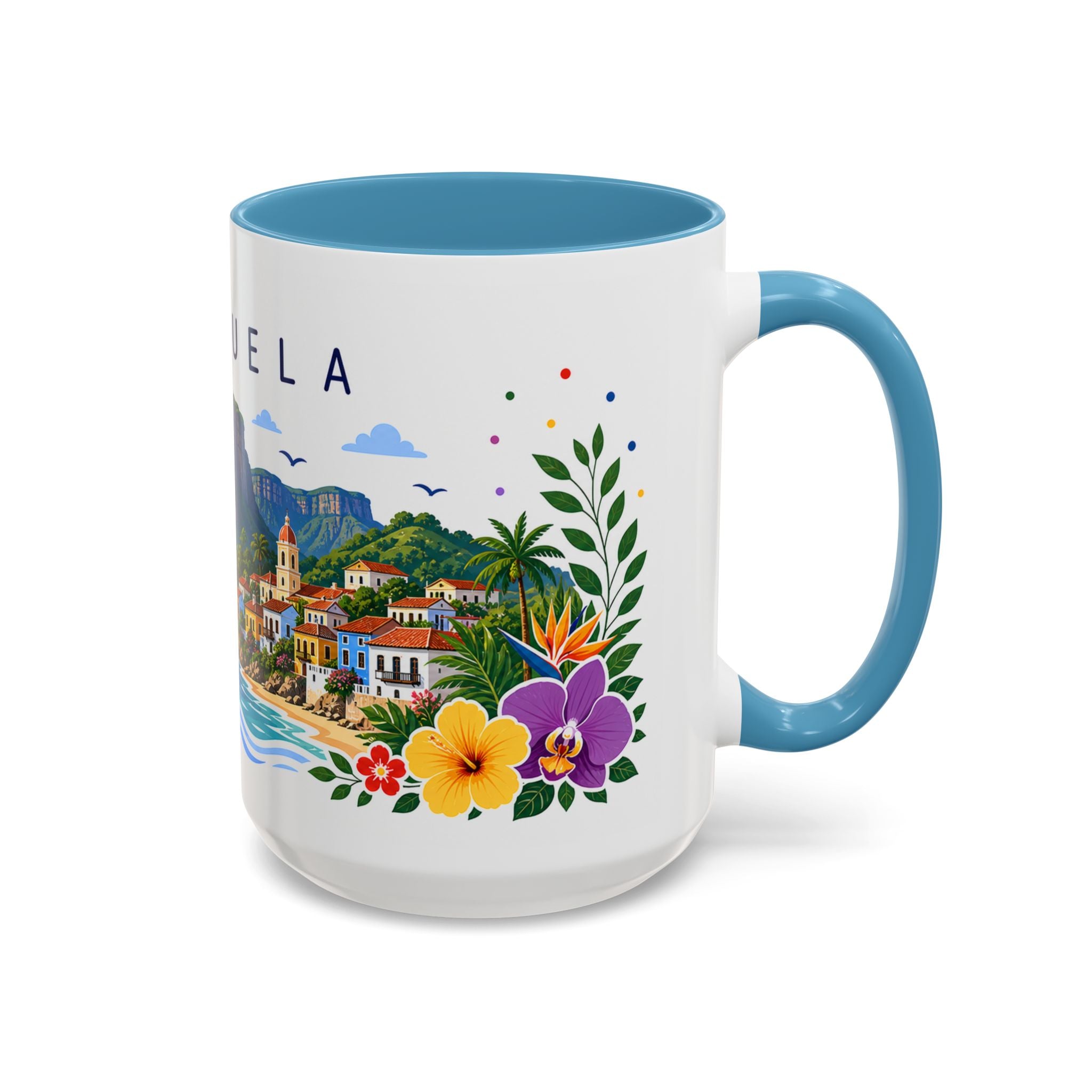 Venezuela Coffee Mug | Travel Souvenir Accent Mug | Place Gift Ceramic Cup 11oz 15oz