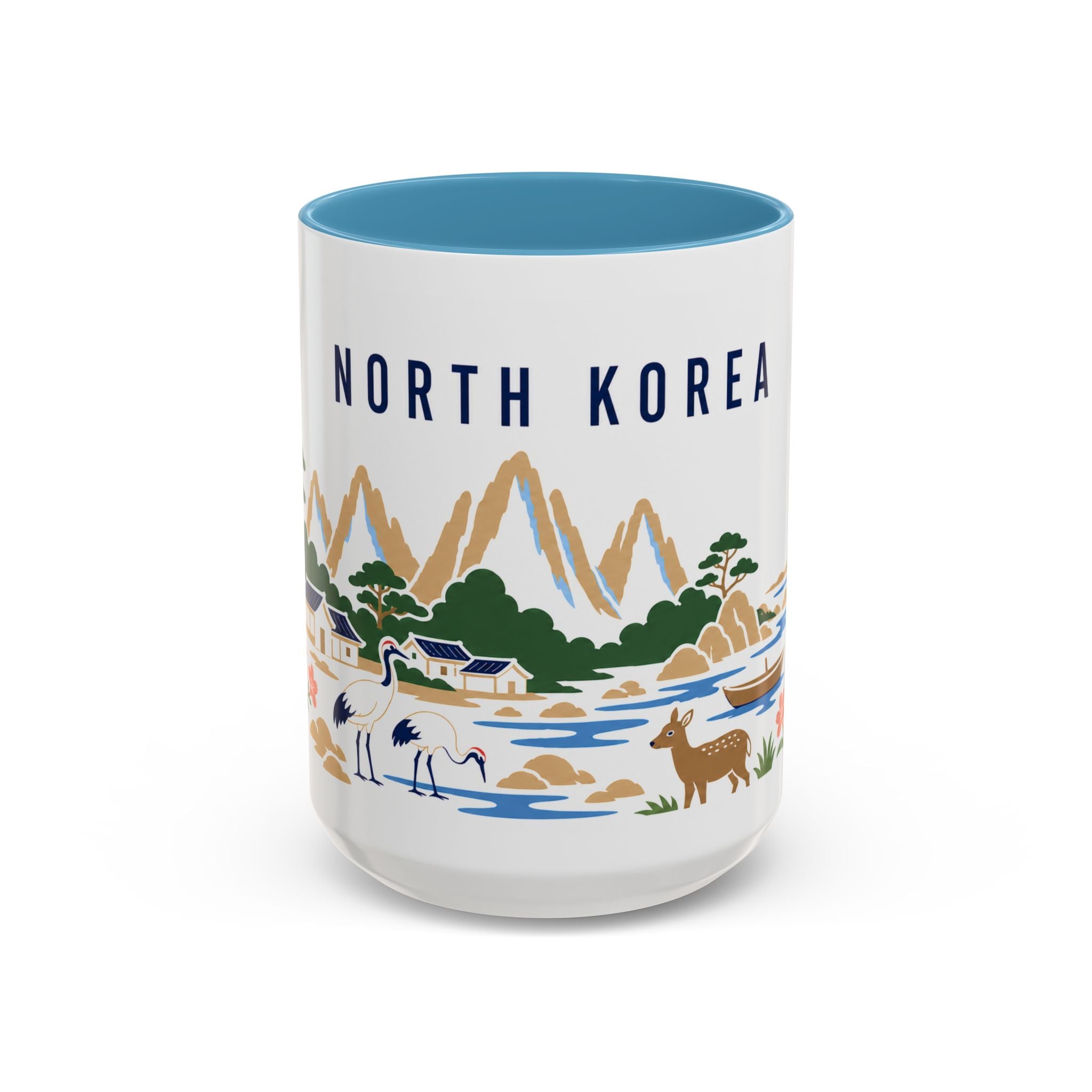 North Korea Coffee Mug | Travel Souvenir Accent Mug | Country Gift Ceramic Cup 11oz 15oz