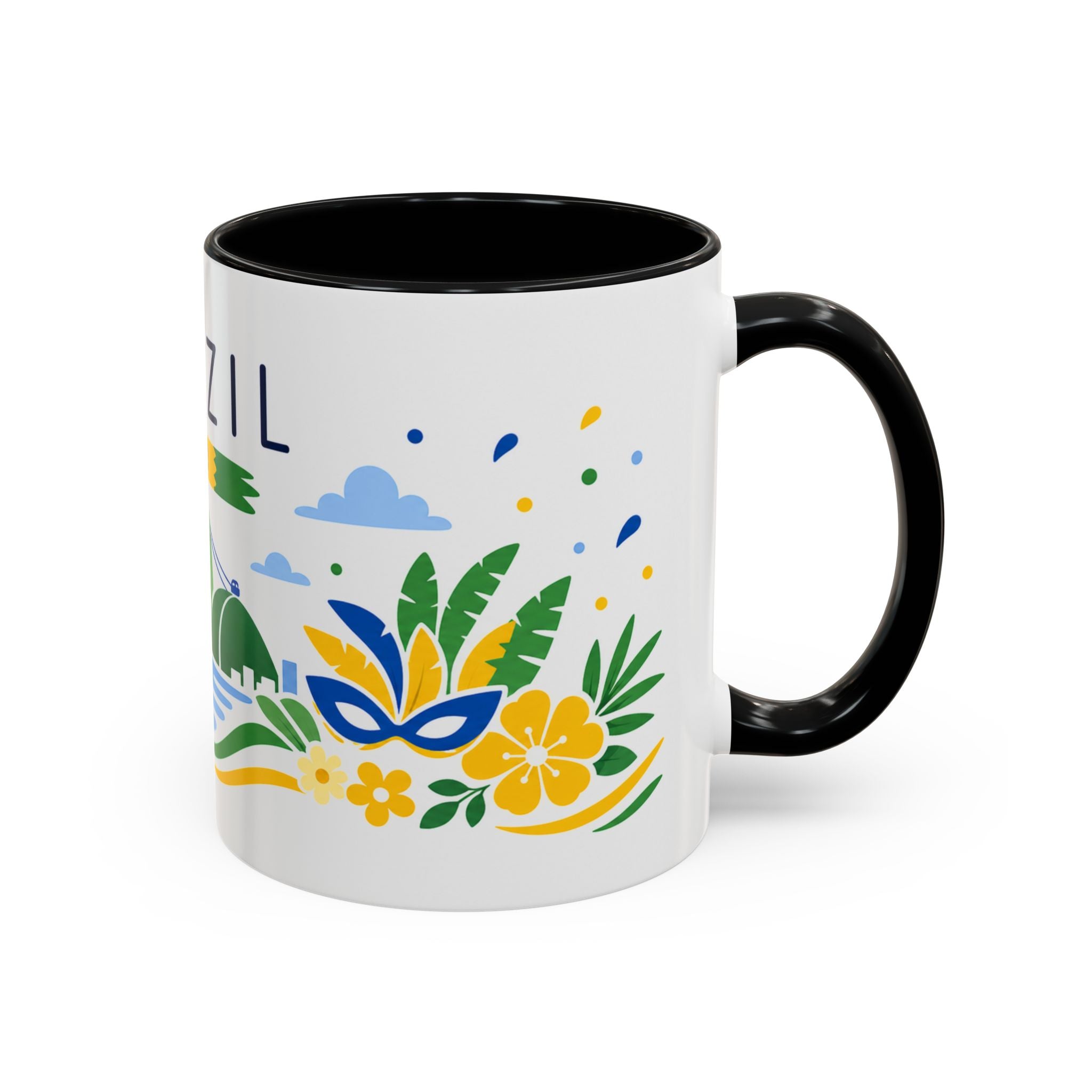 Brazil Coffee Mug | Travel Souvenir Accent Mug | Country Gift Ceramic Cup 11oz 15oz