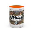 Waimea Canyon Mug, Kauai Travel Souvenir, Bucket List Gift, Accent Ceramic Coffee Mug 11oz 15oz