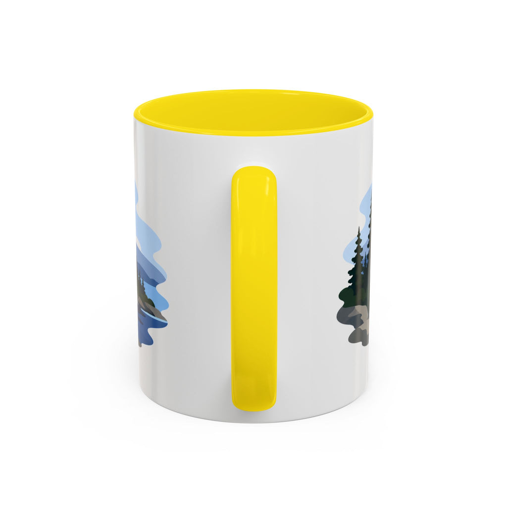 Isle Royale National Park Coffee Mug | Solid Color Block Park Souvenir | 11oz 15oz Accent Mug