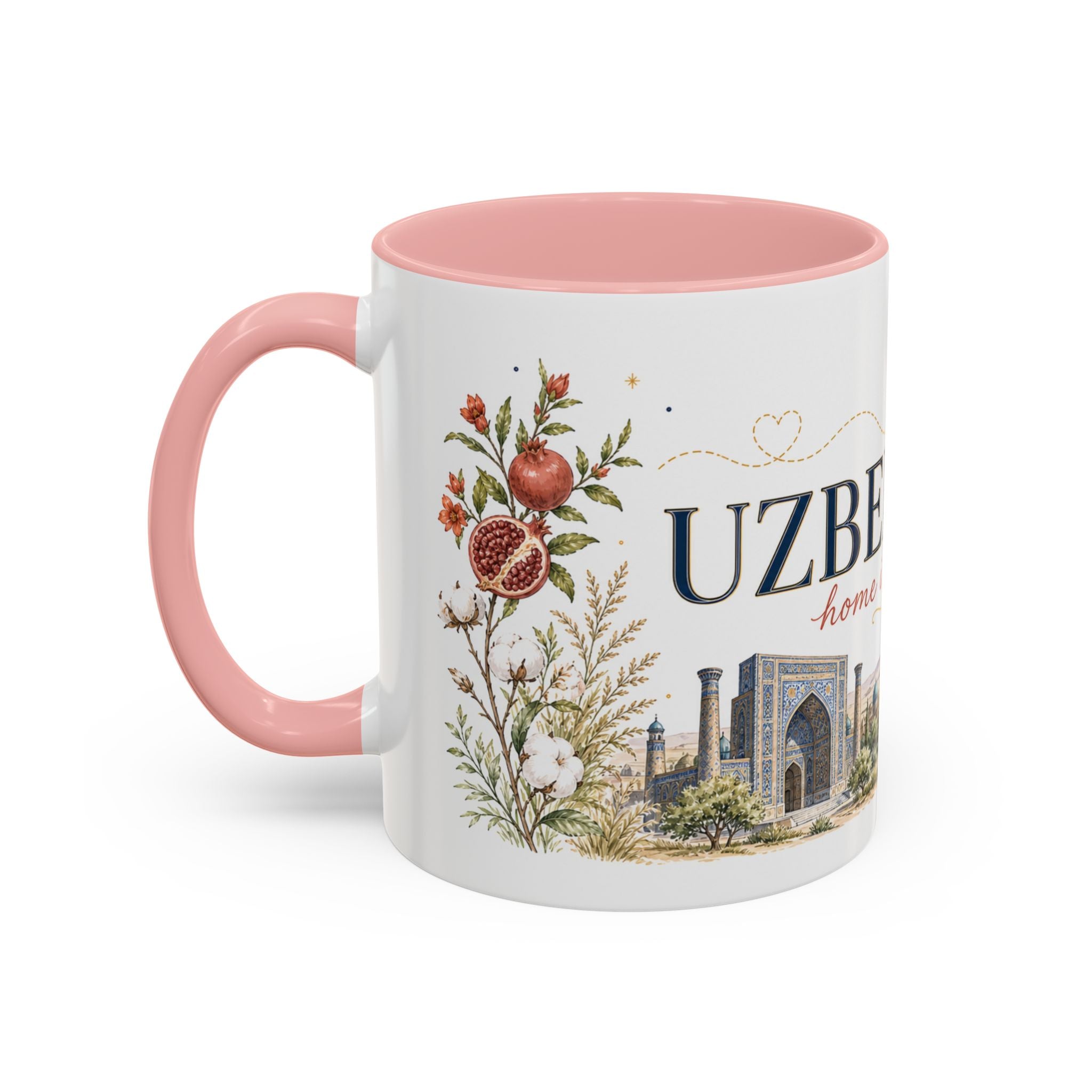 Uzbekistan Home Country Mug | Moving Away Gift | Long Distance Friendship | 11 oz 15 oz Accent Mug