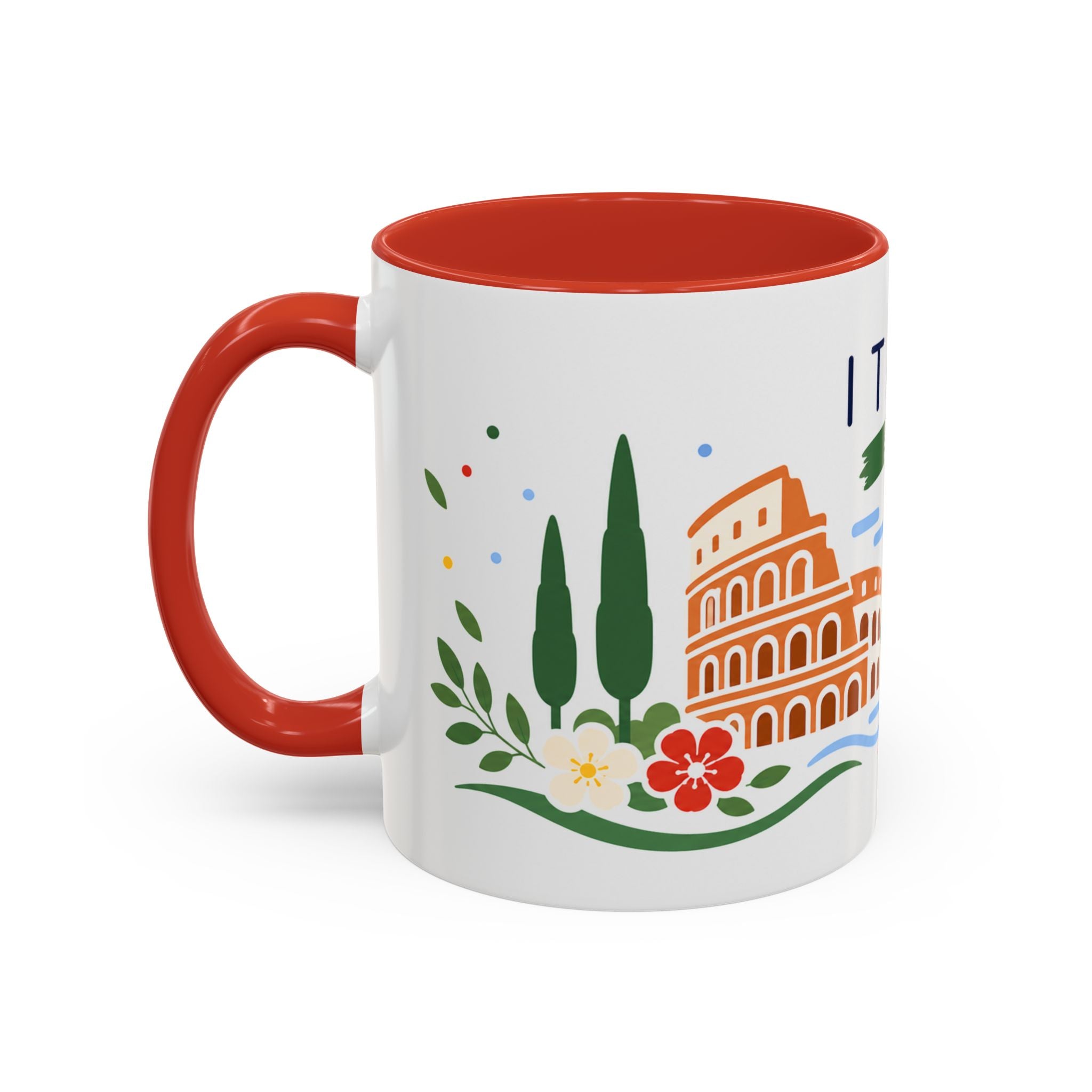 Italy Coffee Mug | Travel Souvenir Accent Mug | Country Gift Ceramic Cup 11oz 15oz
